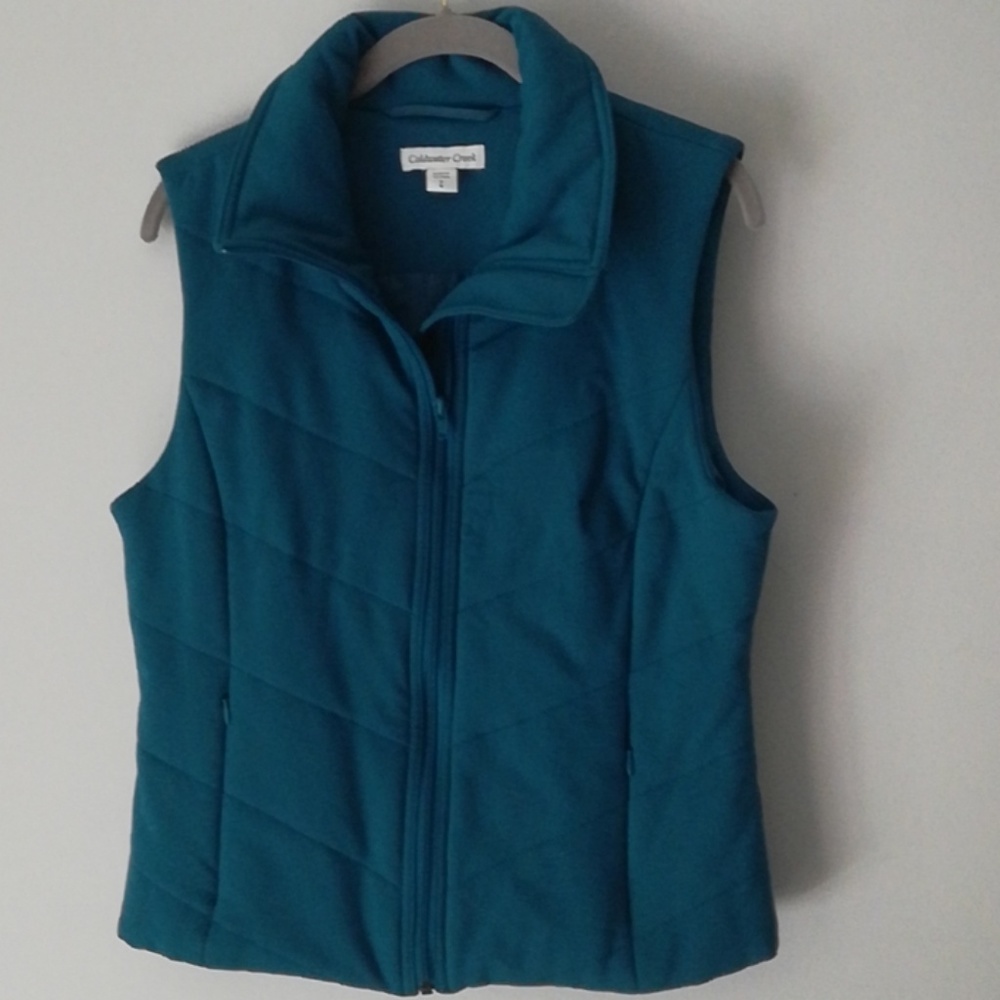Coldwater Creek Blue Quilted Vest